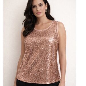 Chico’s Sequin Tank! Size 2